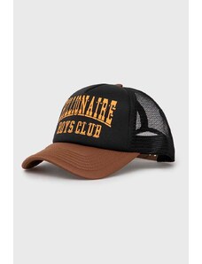 Kšiltovka Billionaire Boys Club VARSITY LOGO TRUCKER CAP černá barva, s potiskem, B23359