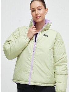 Oboustranná bunda Helly Hansen dámská, fialová barva, zimní, oversize