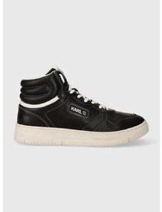 Kožené sneakers boty Karl Lagerfeld KREW KC černá barva, KL53043