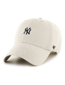Čepice 47brand MLB New York Yankees bílá barva, s aplikací, B-BSRNR17GWS-NT