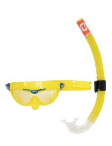 Aqualung Sport dětský šnorchlovací set MIX XB čirý zorník + šnorchl, žlutá