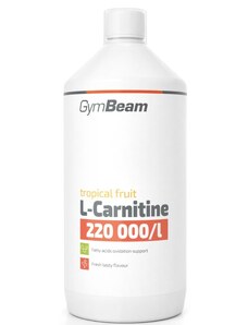 Iontové nápoje L-Karnitin GymBeam 1000 ml - tropical fruit lcarni-tropical