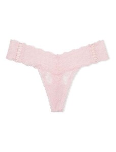 Victoria's Secret luxusní Pretty Blossom celokrajková tanga Posey Side Lace-Up Thong Panty