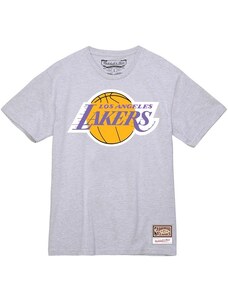 Mitchell & Ness Los Angeles Lakers Team Logo Tee / Šedá, Fialová / S