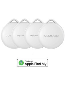 Set 4 ks ARMODD iTag bílý (AirTag alternativa) s podporou Apple Find My (Najít)