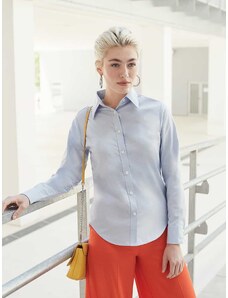 Blue lady-fit classic shirt Oxford Fruit Of The Loom