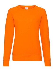 Orange classic sweatshirt light Fruit of the Loom