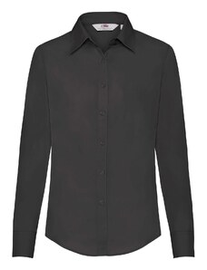 Black women's classic poplin shirt Fruit Of The Loom