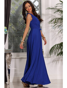 Elizabeth Collection Šaty s páskem Salma 36-42 hladké, Royal Blue
