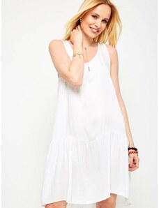 White dress airy summer from Yups viscose