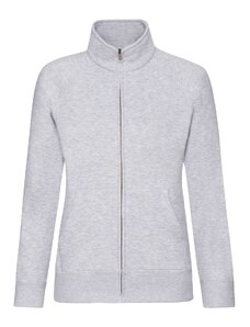 Grey women's sweatshirt with stand-up collar Fruit of the Loom
