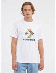 Bílé pánské tričko Converse Star Chevron - Pánské