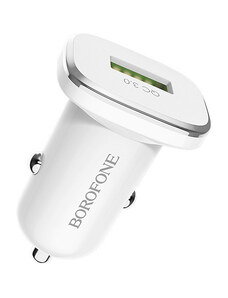 Borofone quick charge 3.0 autonabíječka Bílá