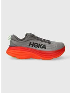 Běžecké boty Hoka Bondi 8 šedá barva, 1123202