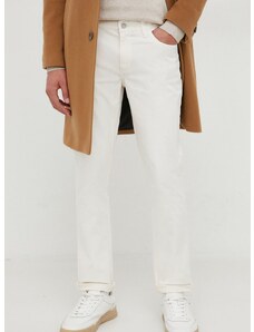 Kalhoty Michael Kors pánské, béžová barva, přiléhavé
