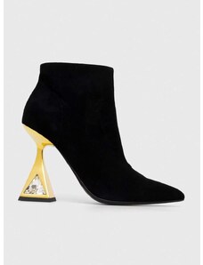 Semišové boty Kat Maconie Sofi dámské, černá barva, na podpatku