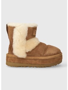 Semišové sněhule UGG Classic Chillapeak hnědá barva, 1144046