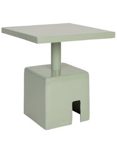 Zelený kovový odkládací stolek ZUIVER CHUBBY 40 x 40 cm