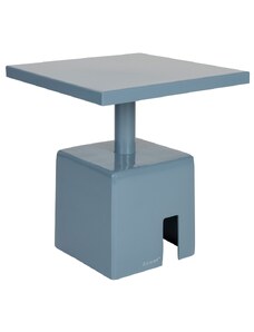 Modrý kovový odkládací stolek ZUIVER CHUBBY 40 x 40 cm