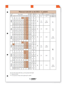 Formulář Plánovací kalendář A4 2024 (1 list)