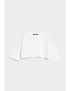 TRIČKO KARL LAGERFELD CROPPED LOGO T-SHIRT