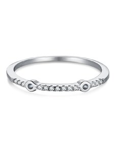 Stříbrný prsten se zirkony - Meucci SYR035