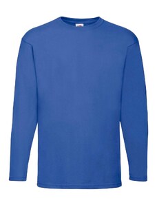 Blue Valueweight Men's Long Sleeve T-shirt Fruit of the Loom