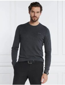 Calvin Klein Svetr SILK BLEND CN | Slim Fit |s příměsí hedvábí