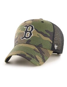 Čepice 47brand Boston Red Sox zelená barva, vzorovaná