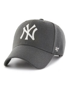 Čepice 47brand MLB New York Yankees šedá barva, s aplikací