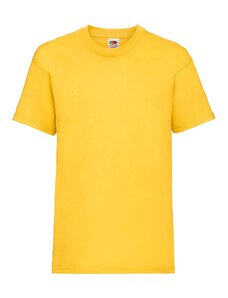 Yellow Cotton T-shirt Fruit of the Loom