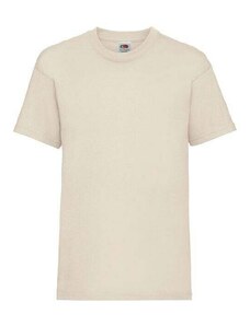 Beige Baby Cotton T-shirt Fruit of the Loom