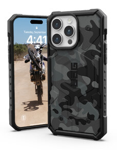 Urban Armor Gear Ochranný kryt na iPhone 15 Pro MAX - UAG, Pathfinder SE MagSafe Midnight Camo