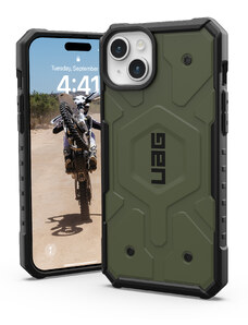 Urban Armor Gear Ochranný kryt na iPhone 15 PLUS - UAG, Pathfinder MagSafe Olive Drap