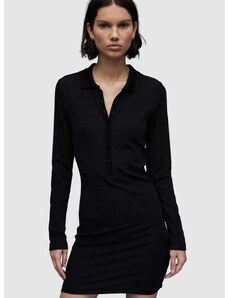 Šaty AllSaints WD014Z HOLLY DRESS černá barva, mini