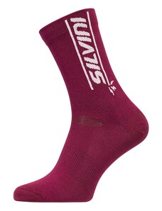 Unisex bikové ponožky Silvini Avella fialová