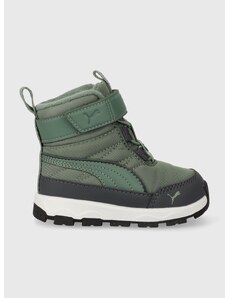 Dětské zimní boty Puma Evolve Boot AC+ Inf zelená barva