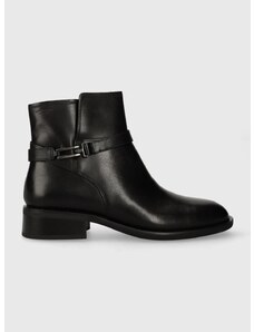 Kožené kotníkové boty Vagabond Shoemakers SHEILA dámské, černá barva, na plochém podpatku, 5635.301.20
