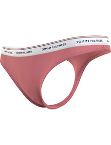 Dámské tanga 3 PACK UW0UW04894 0R6 růžovo-zelené - Tommy Hilfiger