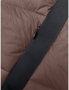 Z-DESIGN Prošívaná dámská zimní bunda ve velbloudí barvě (H-896-89)