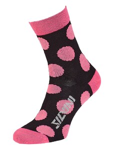 Unisex ponožky Silvini Bevera růžová/černá