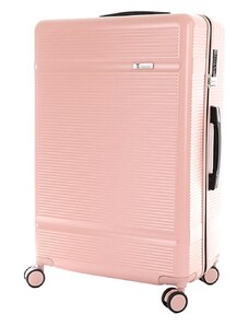 Velký cestovní kufr T-class 2218, růžová, XL, 90 l, 75 x 49 x 29 cm