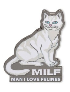 ODZNÁČEK RIPNDIP Man I Love Felines - šedá