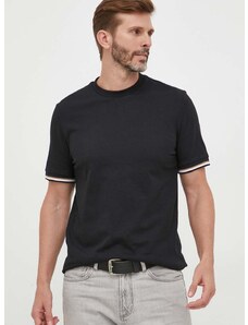 Bavlněné tričko BOSS černá barva, 50501097