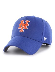 Čepice s vlněnou směsí 47brand MLB New York Mets s aplikací, B-MVP16WBV-RYC