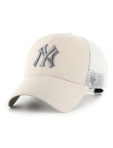 47 brand Kšiltovka 47brand MLB New York Yankees béžová barva, s aplikací