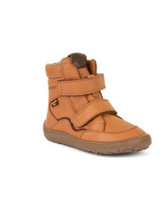 Zimní boty Froddo barefoot tex winter cognac kožené dětské AW2023
