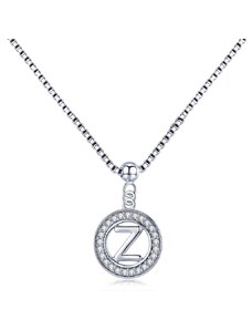 GRACE Silver Jewellery Stříbrný náhrdelník písmeno Z - stříbro 925/1000