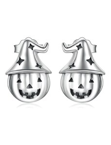 GRACE Silver Jewellery Stříbrné náušnice Kouzelná Dýně, stříbro 925/1000 Halloween