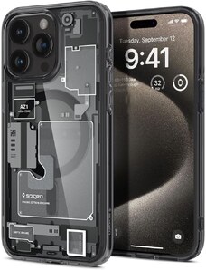 Ochranný kryt na iPhone 15 Pro - Spigen, Ultra Hybrid Mag Zero One Black